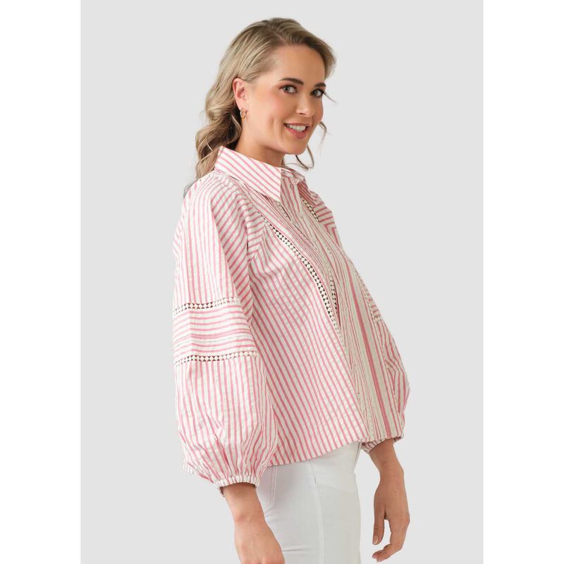 byTiMo Seersucker Blouse image number 2